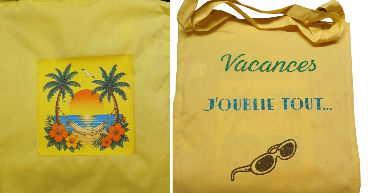 Des sacs qui sentent bon le soleil et les vacances