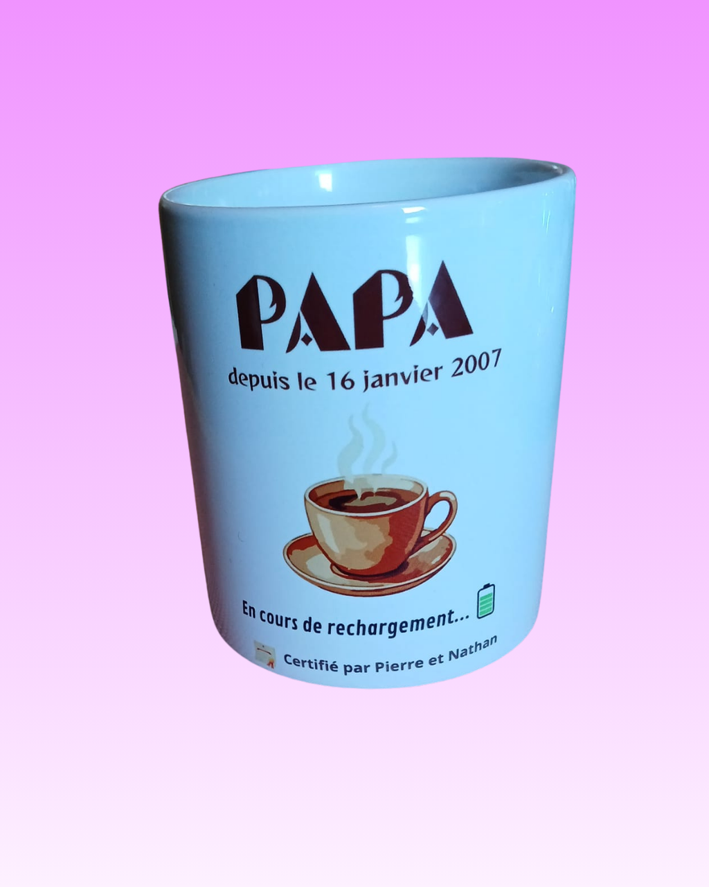 Mug spécial Fête des pères thème café