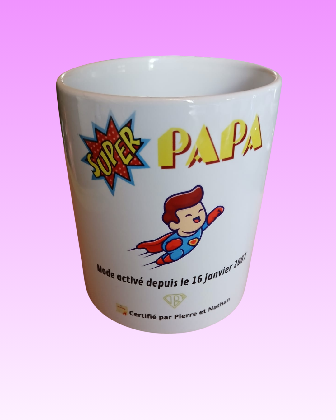 Mug spécial Fêtes des père thème Super Papa