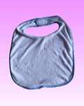 Large bib with blue or pink trim