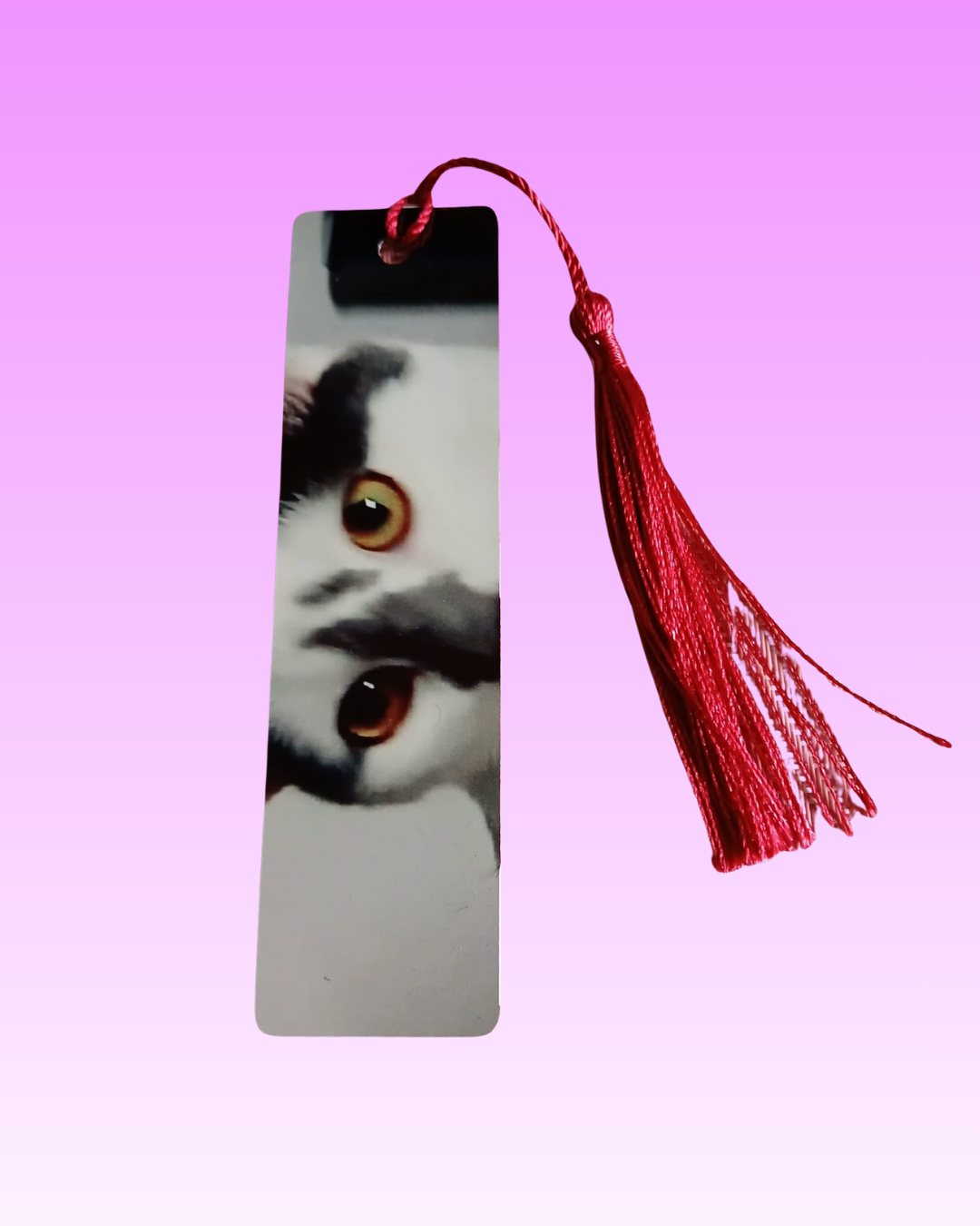 Marque page avec pompon de couleur