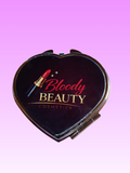 Heart compact mirror