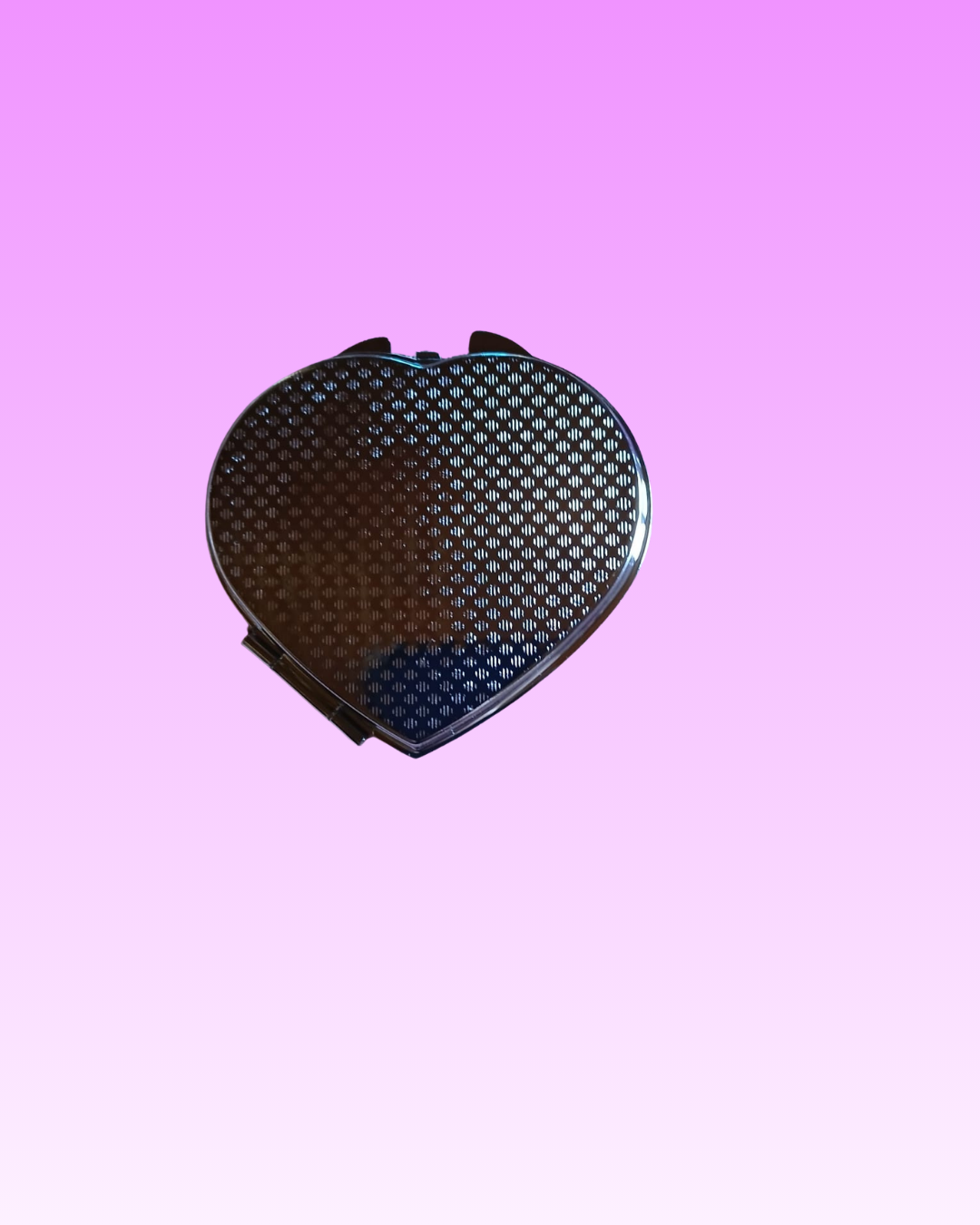 Miroir de poche cœur